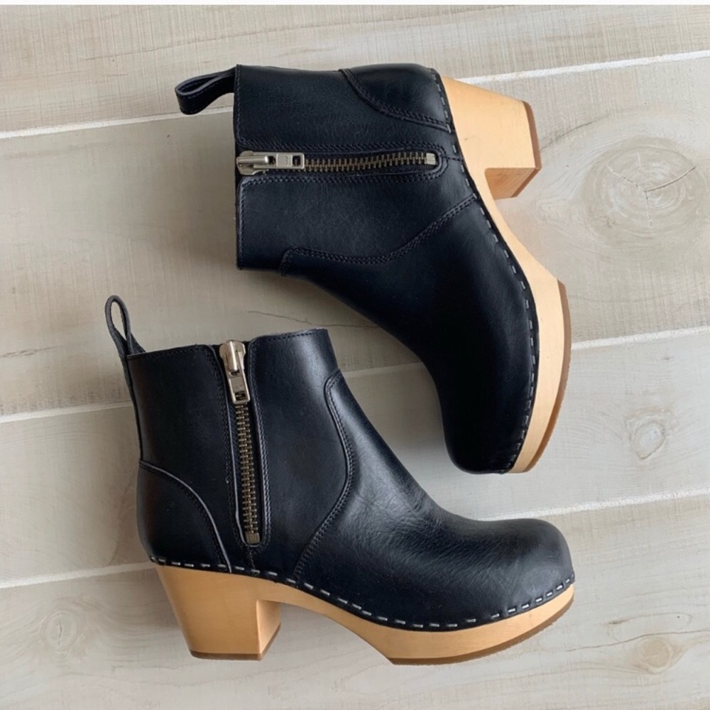 Hasbeen Emy Zip It motorcycle boot clogs - 38